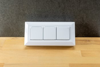 2-fach Steckdosenblock, USB-A+C, weiß