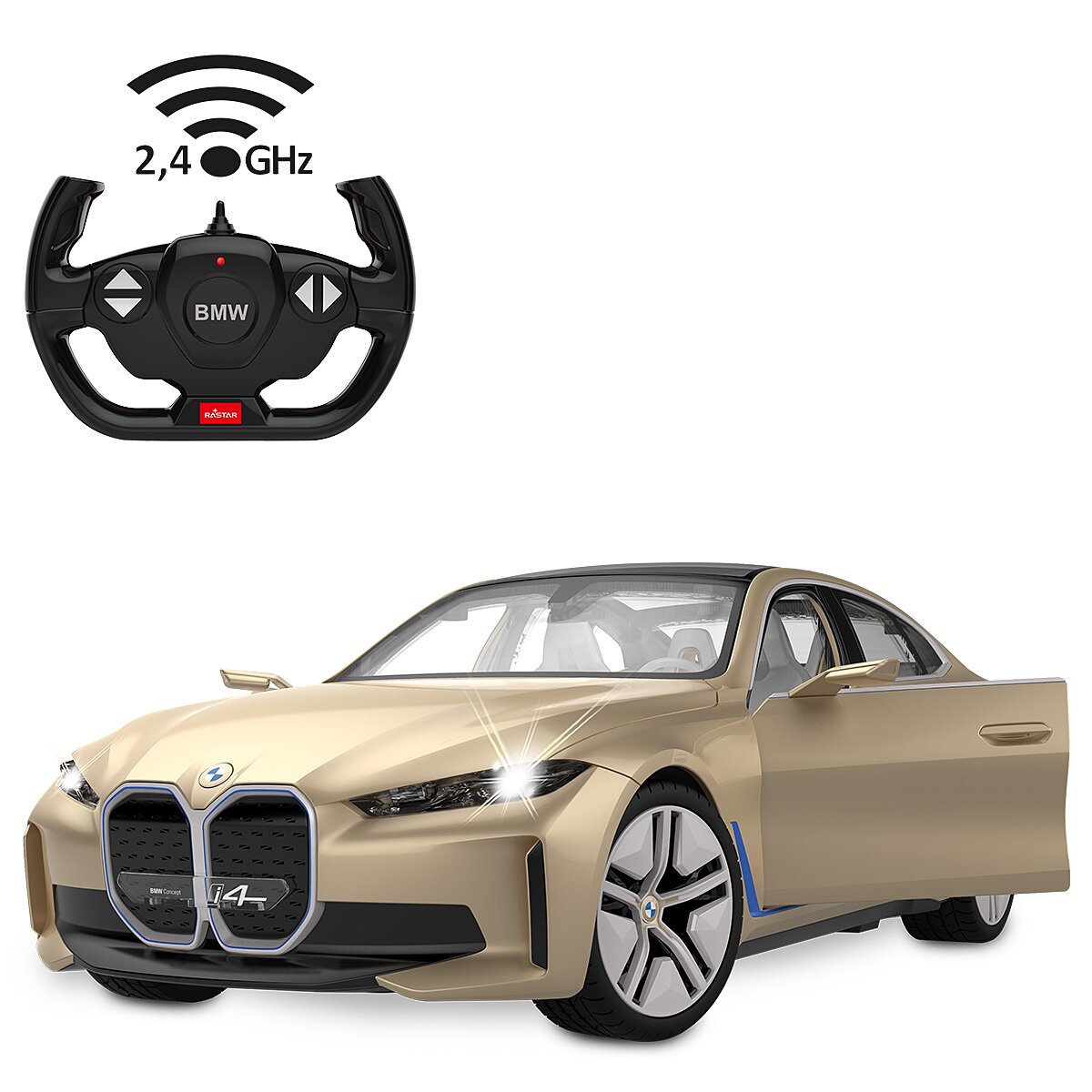 BMW i4 Concept 1:14 gold 2,4GHz Tür manuell