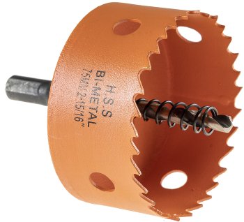 Lochsäge HSS Bi-Metall Ø75mm - Sechskant Aufnahme, Schnitttiefe 38mm