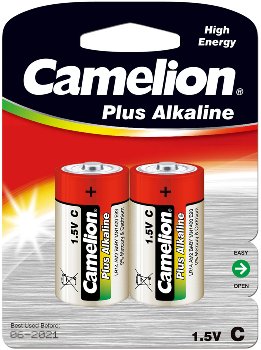 Baby-Batterien CAMELION AlkalinePlus, Typ C/LR14, 1,5V, 2er Pack