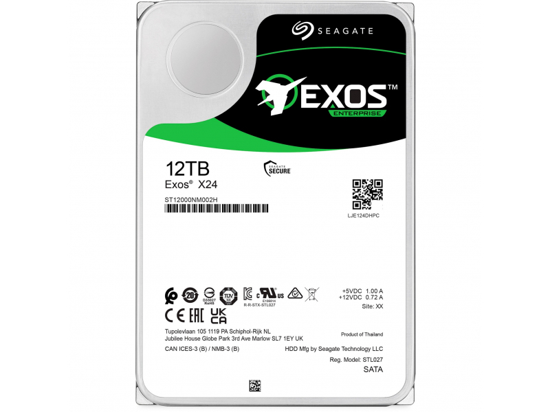 SEAGATE Exos X24 12TB HDD SATA 6Gb/s 512MB cache 3.5 - ST12000NM002H