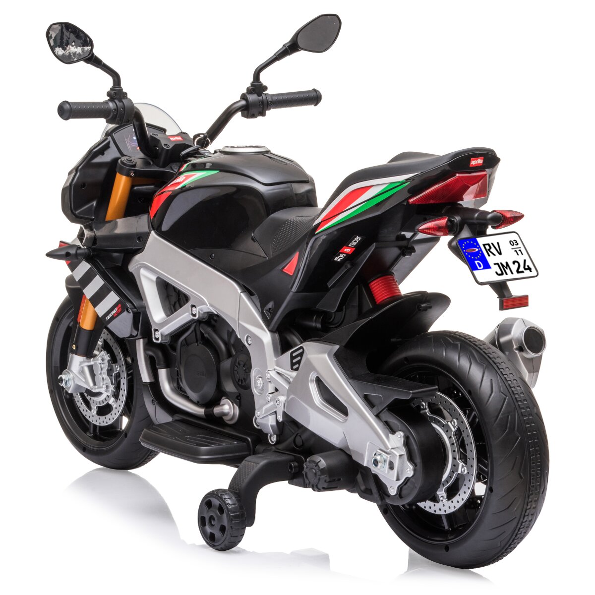 Elektro-Kinderfahrzeug Aprilia Tuono V4 1100 RR Elektro-Kinderfahrzeug Aprilia Tuono V4 1100 RR Italy Design 12V