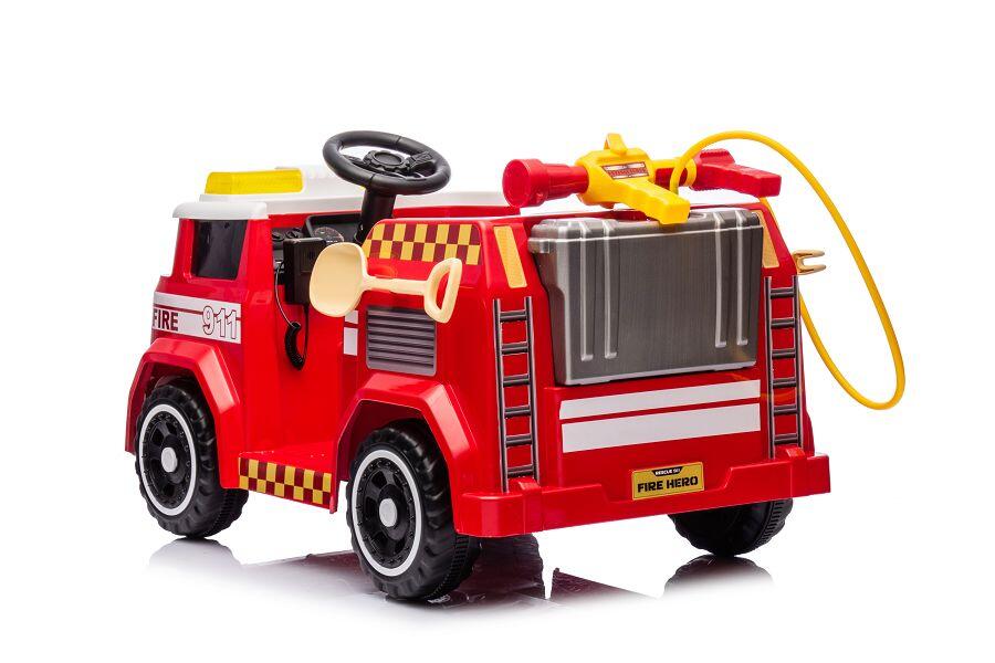 Elektro-Kinderfahrzeug  Feuerwehr - MP3, Sirene & Wasserspritze