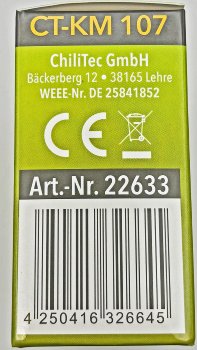 Kohlenmonoxid Melder "CT-KM 107" - EN 50291 zertifiziert
