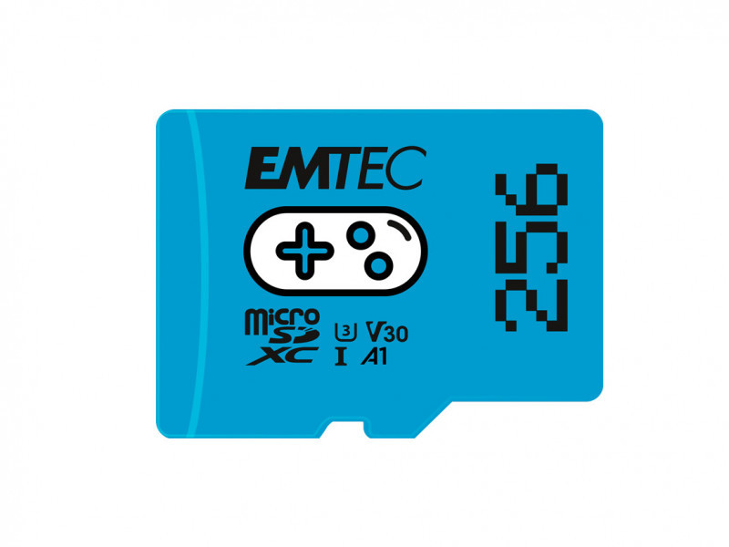 EMTEC 256GB microSDXC UHS-I U3 V30 Gaming Memory Card (Blau)