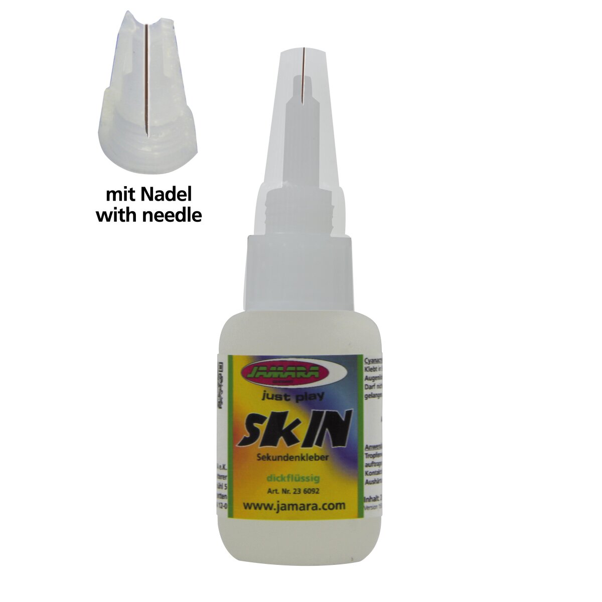 Sekundenkleber Skin mit Nadel 20g dick