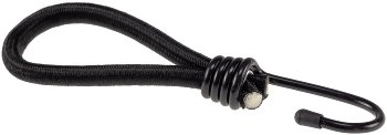 Spanngummi mit Haken, 12er Pack - Extra stark, Länge 12cm, schwarz