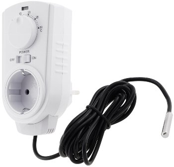 Steckdosen-Thermostat "ST-50" ana EXT - 5-30°C, 230V, 2m Kabel + Außenfühler