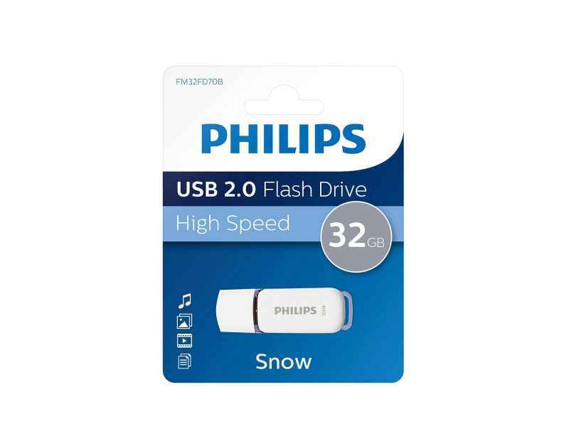 Philips USB 2.0 32GB Snow Edition Grau FM32FD70B/10