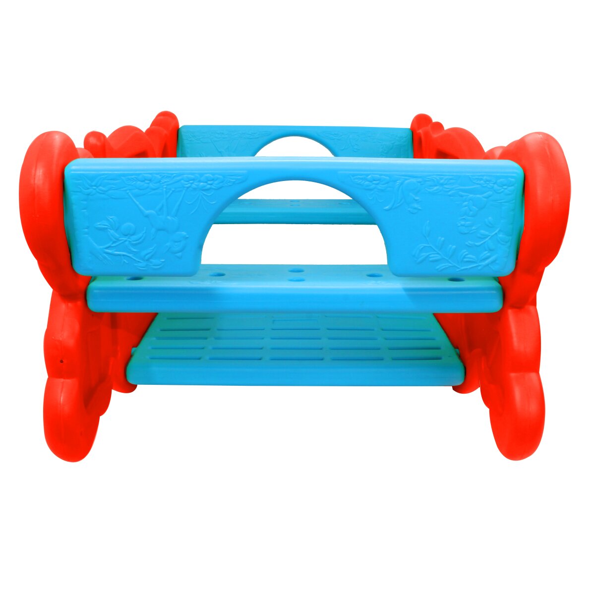 Kindersitzgruppe Sit and Swing 2in1 rot Tisch oder Wippe wendbar Indoor Outdoor