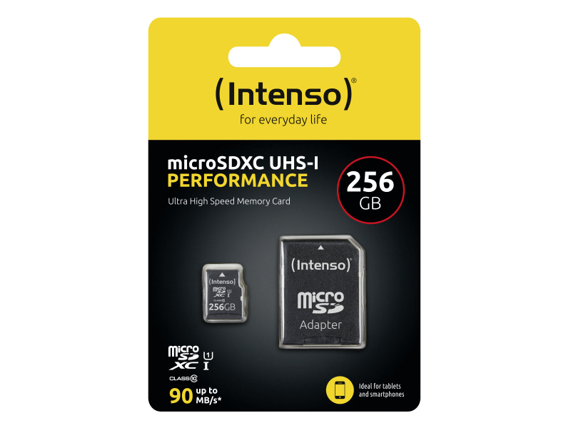 Intenso UHS-I Performance 256 GB microSDXC, Speicherkarte - 3424492