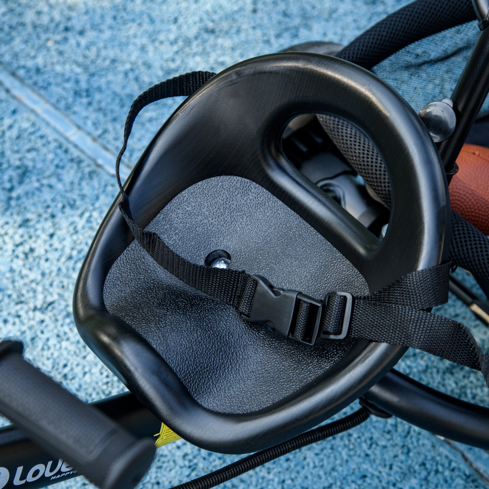 Kinder-Dreirad, Kinderfahrrad, Rückenkorb, Becherhalter, Sonnendach, Metall, Dunkelblau