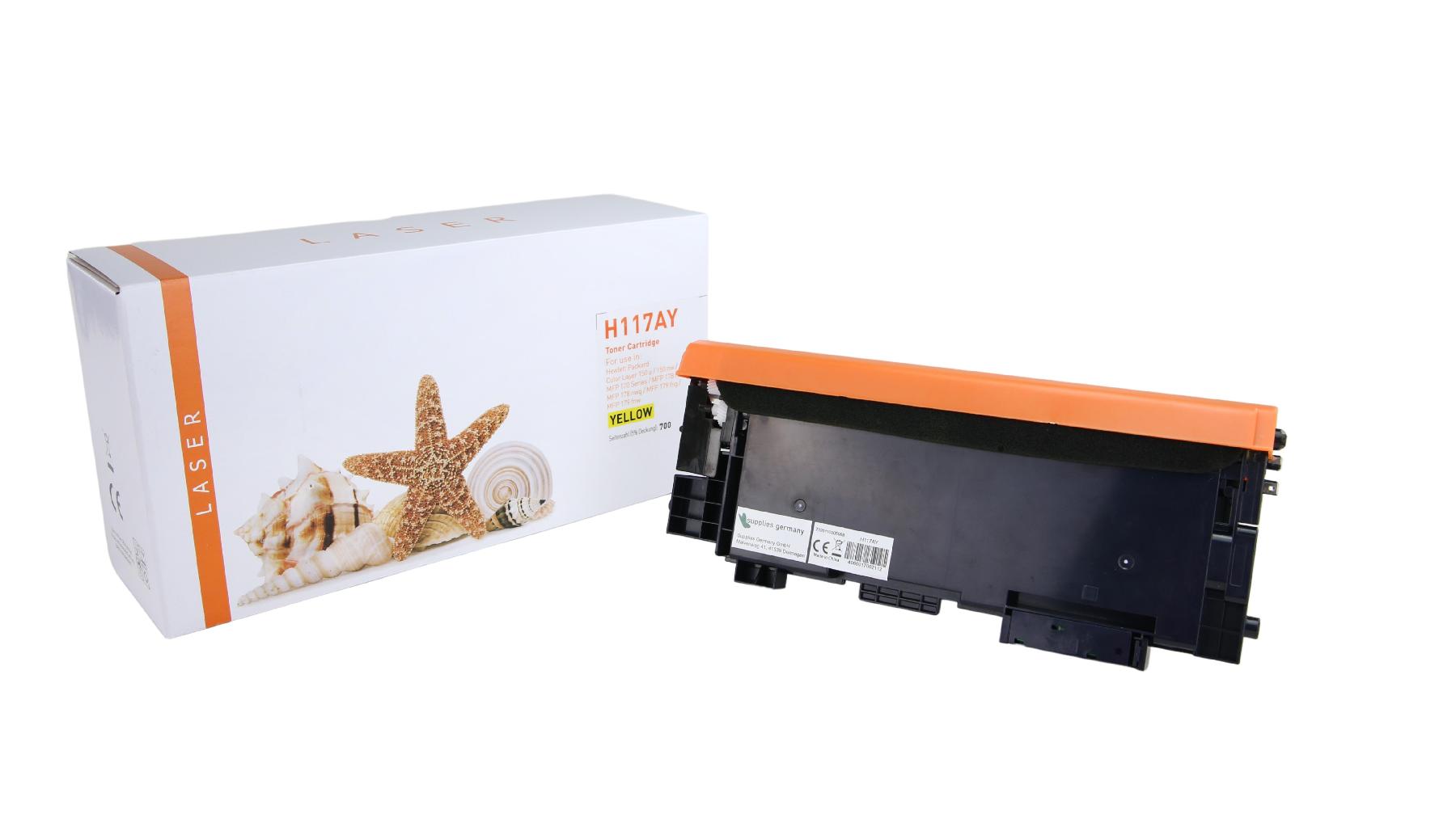 117AY alternativ Toner yellow HP / W2072A / 700 Seiten