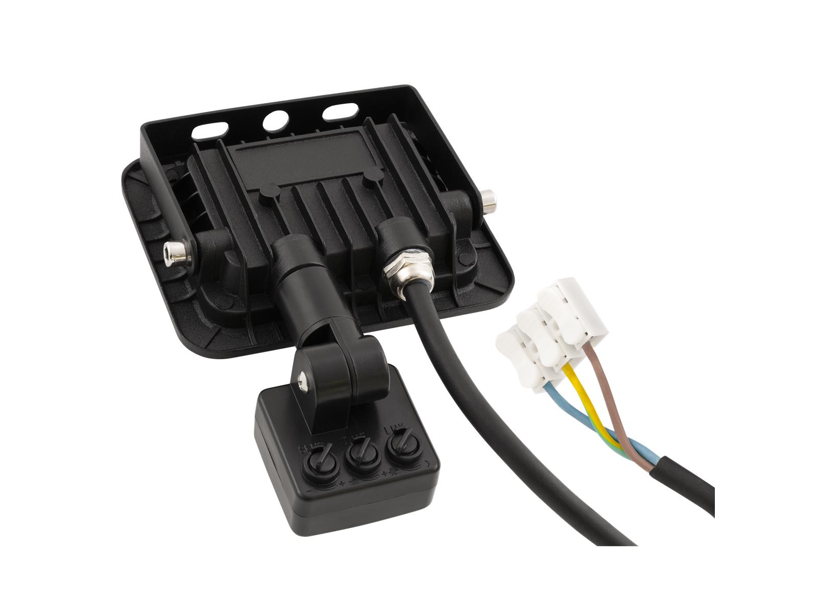 LED-Außenstrahler McShine ''Slim'' 10W, 850lm, IP66, 4000K, Bewegungsmelder, Aluminium