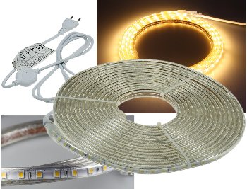 LED-Stripe "Ultra-Bright" 230V, 10m - 600 Lumen/Meter, warmweiß