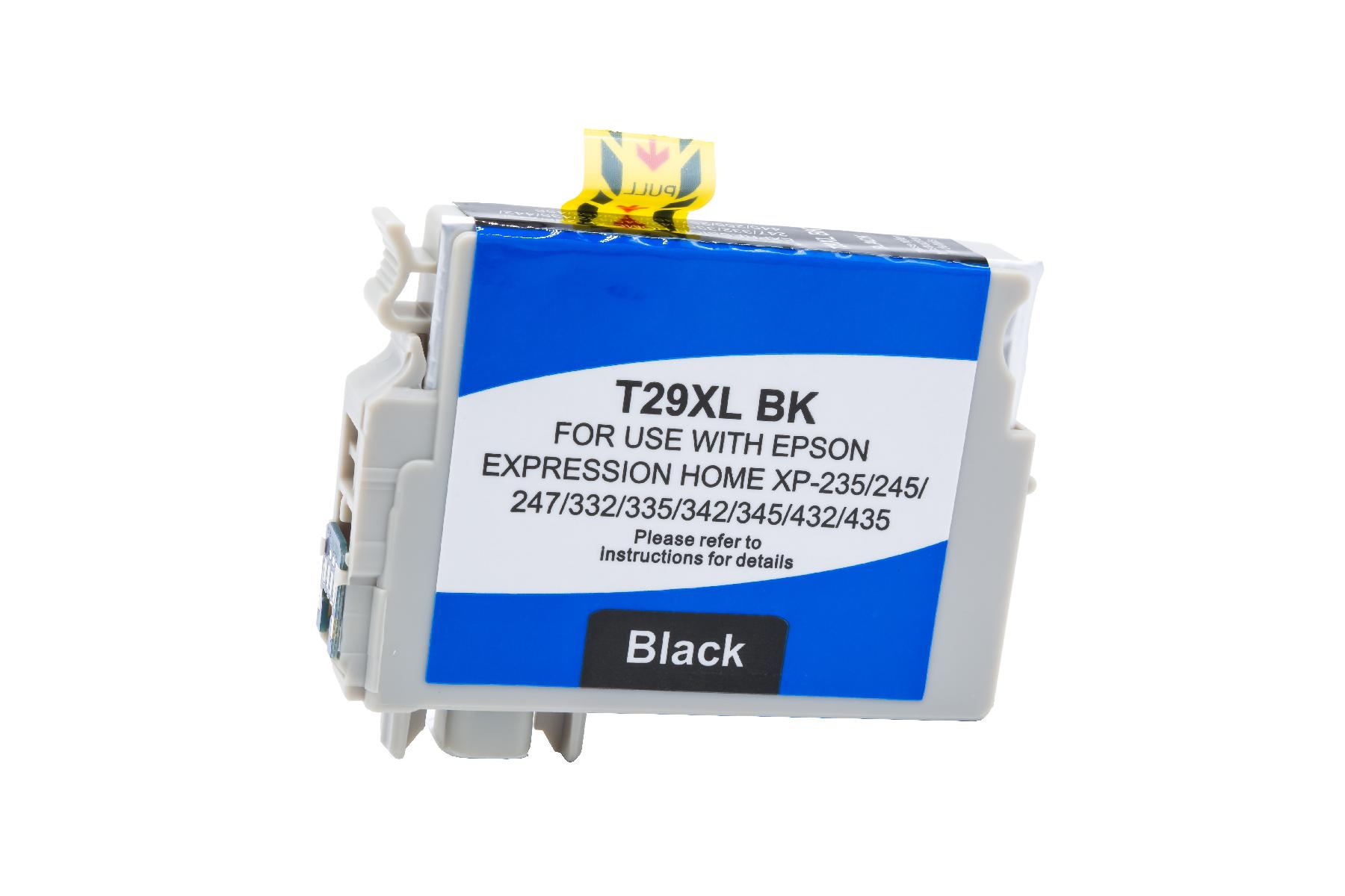 T29XLschwarz alternativ Tinte schwarz für Epson  / C13T29914010 / 14,6ml