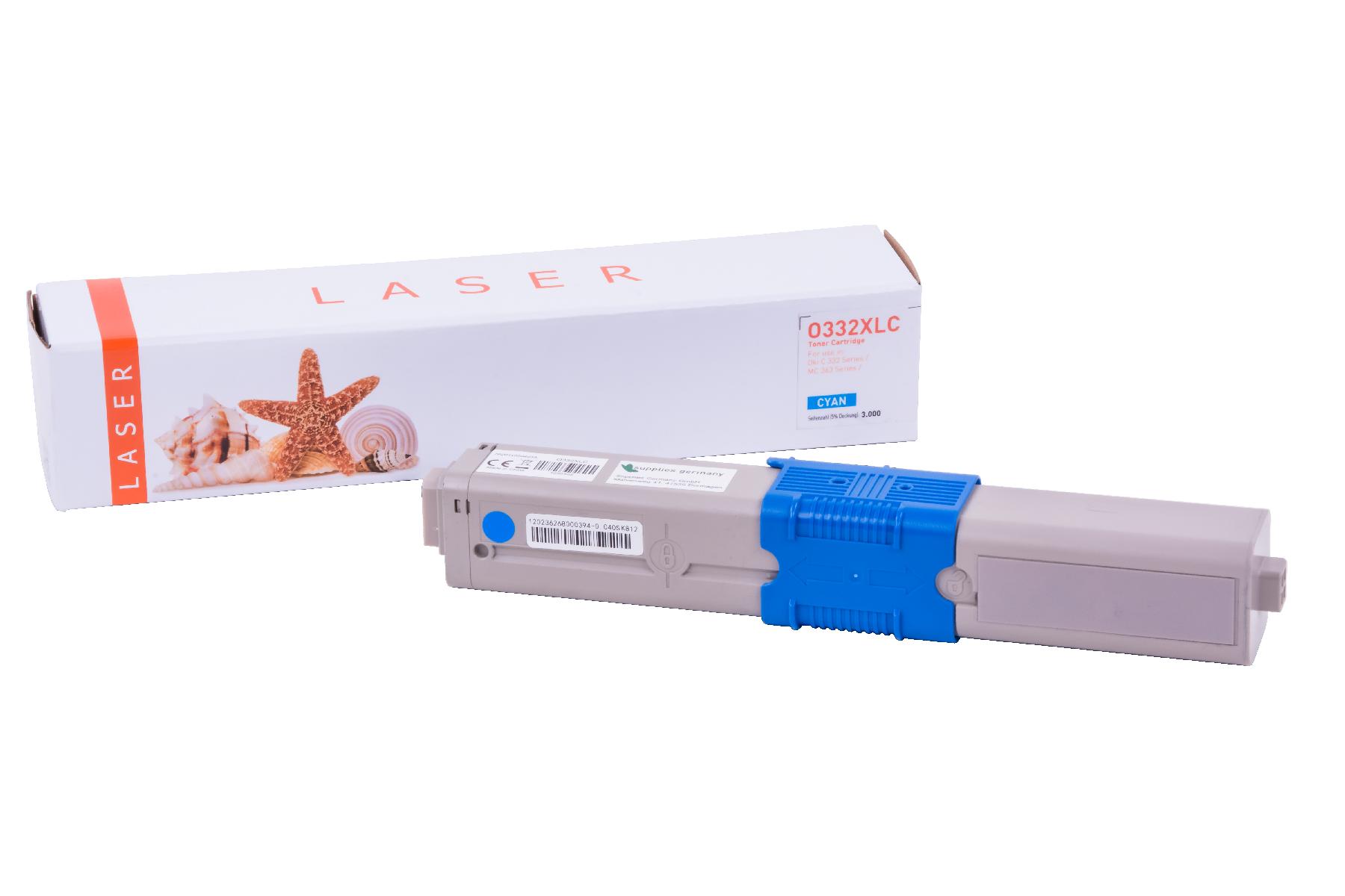 C332XLC alternativ Toner cyan Oki / 46508711 / 3.000 Seiten
