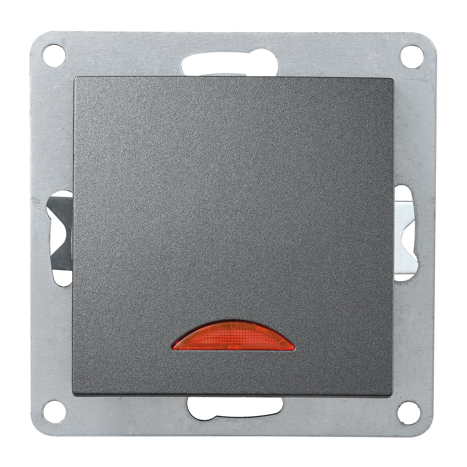 Schalter McPower ''Flair'', 250V~/10A, UP, anthrazit mit Orientierungsleuchte