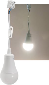Baustellen-Leuchte A60 mit 15cm Kabel - 12W, 1130lm, 4000K neutralweiß