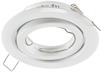 Decken-Einbaustrahler "SR90" weiß - schwenkbar, Ø98mm, für 50mm Lampen