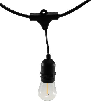 Biergarten-Lichterkette "CT-BGL 10Solar" - 2m + 4,5m, 10x Filament Led Lampe, IP44