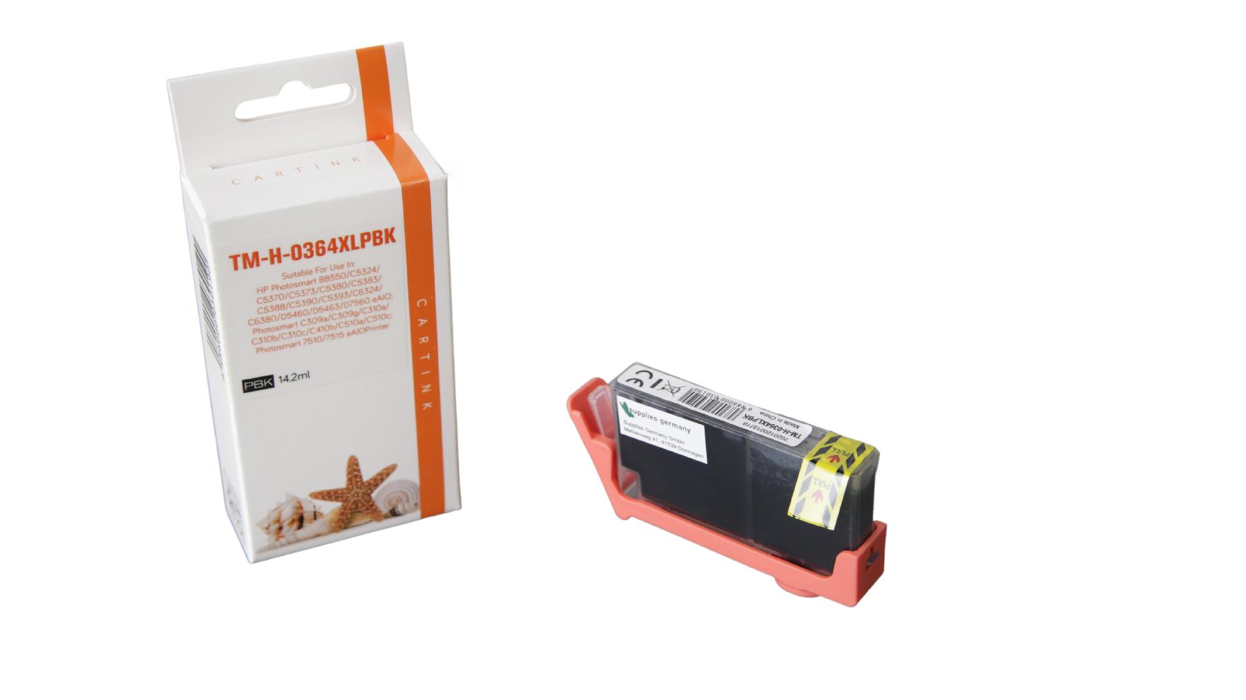 364PHschwarz alternativ Seestern Tinte Photo schwarz f / CB322EE / 14,2ml / mit Chip