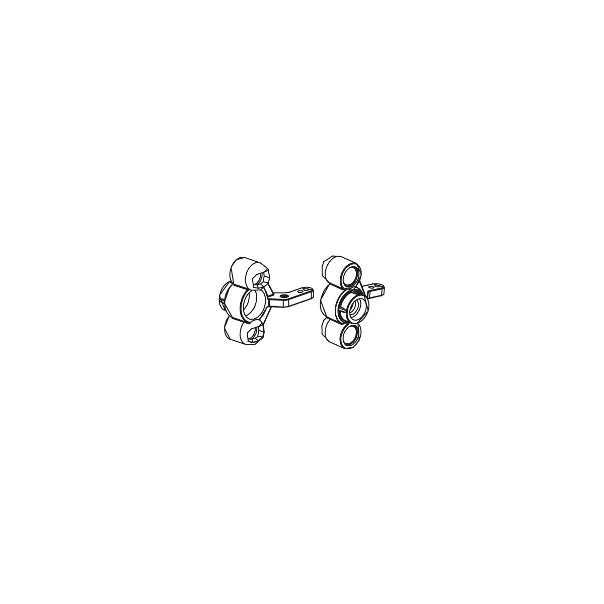 Achsschenkel VE2 Vo-Mj-Ti-Ho- In-CC vorn Voltage-Major-Tiger-Hoolk Infect-Liquid