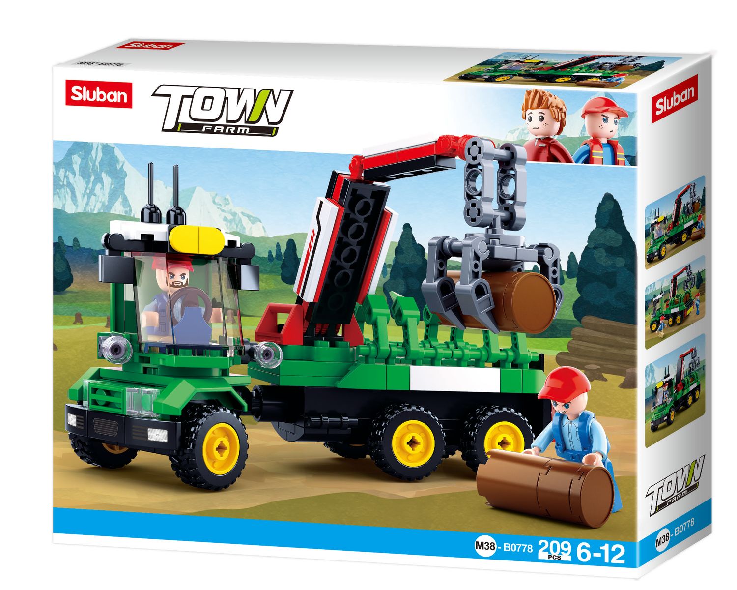 Sluban M38-B0778 - Town Farm - Holzanhänger Sluban M38-B0778 - Town Farm - Holzanhänger