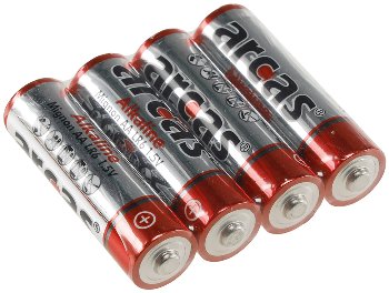 Mignon-Batterien ARCAS Alkaline - Typ AA/LR3, 1,5V, 36er Flat-Pack