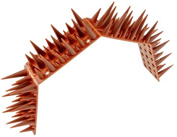 Taubenabwehr Spikes 10er Set - Kunststoff, 400x42x36mm, Ziegelrot