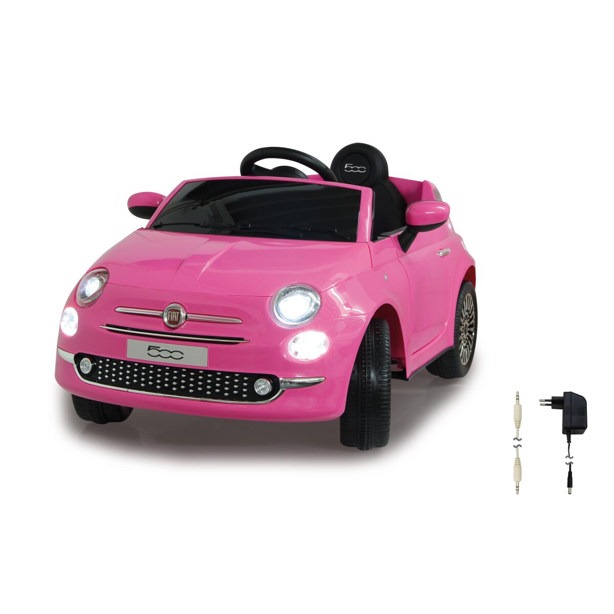 Elektro-Kinderfahrzeug Fiat 500 pink 12V