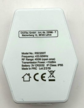 Funk-Klingeltaster "Pilota Porta", Batteriebetrieb, IP55