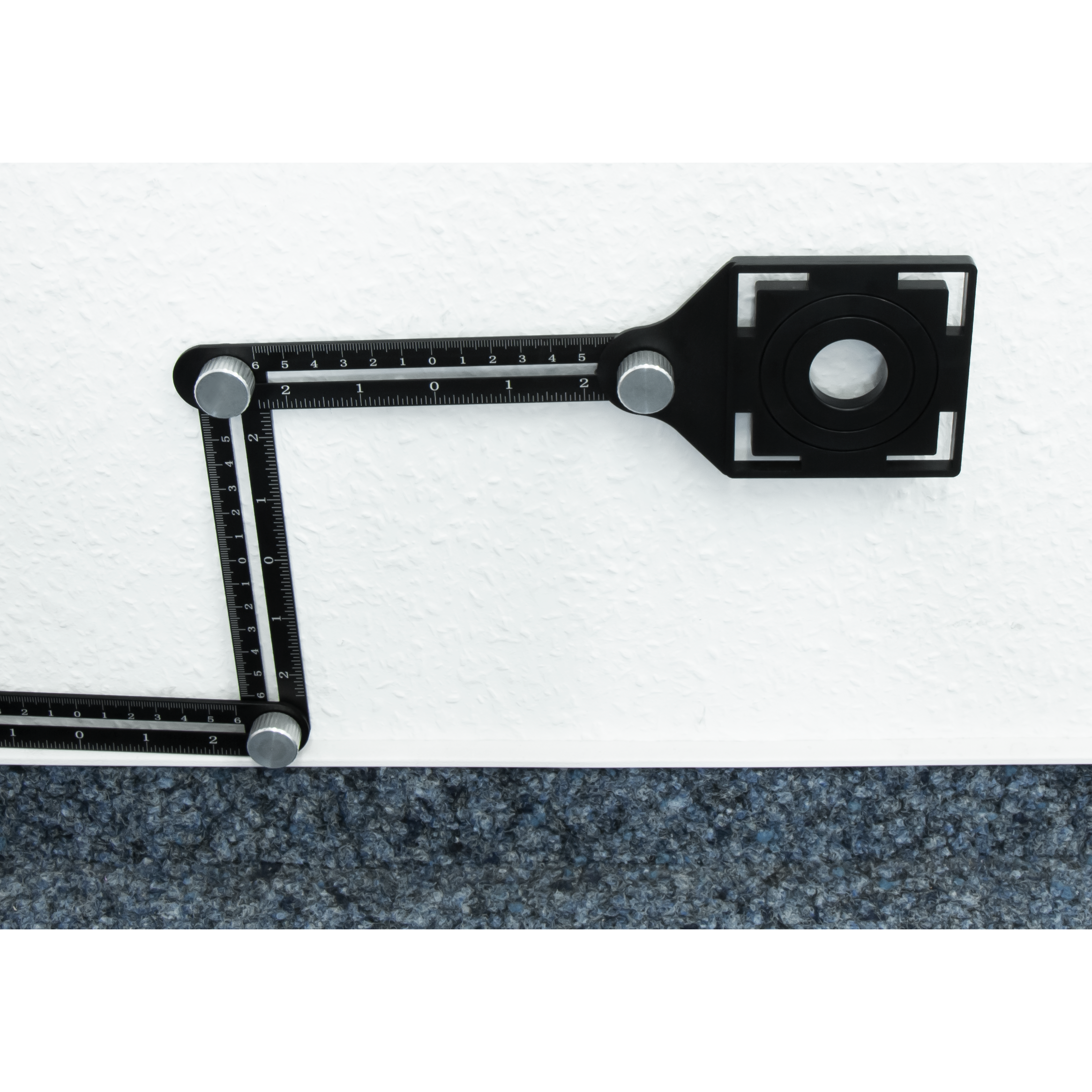 Winkelschablone McPower, mit Lineal, 6 Arme je 12cm, faltbar