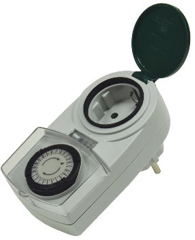 analoge Tages-Zeitschaltuhr "AAZ-7" - IP44, max. 3500W / 16A