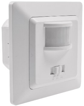 MILOS Bewegungsmelder 160°, weiß matt - LED geeignet,  250V~, Unterputz, 3-Draht