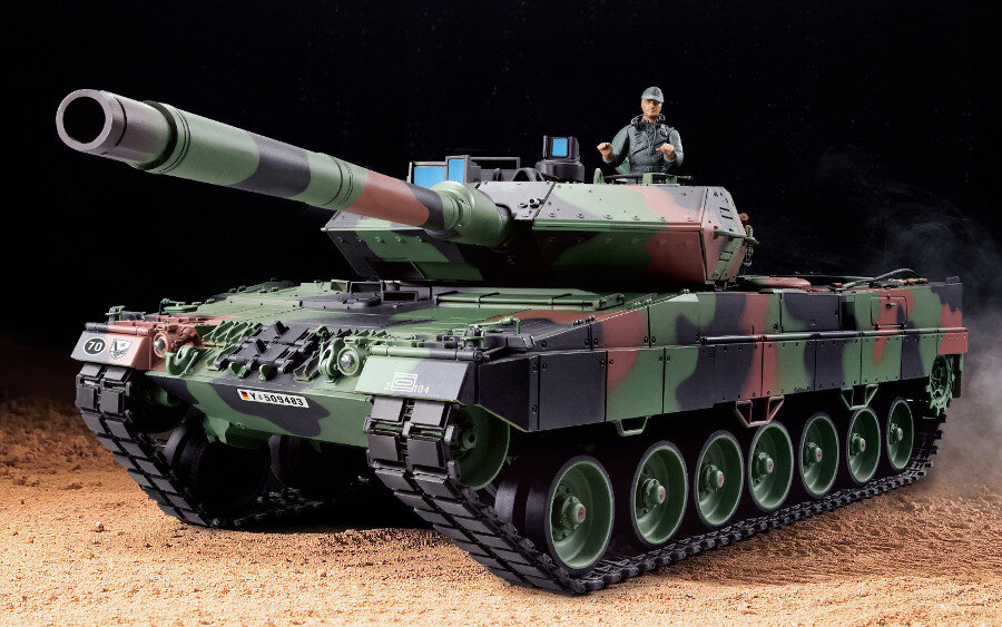 RC Panzer "Leopard 2A6" - Metallgetriebe & Metallketten