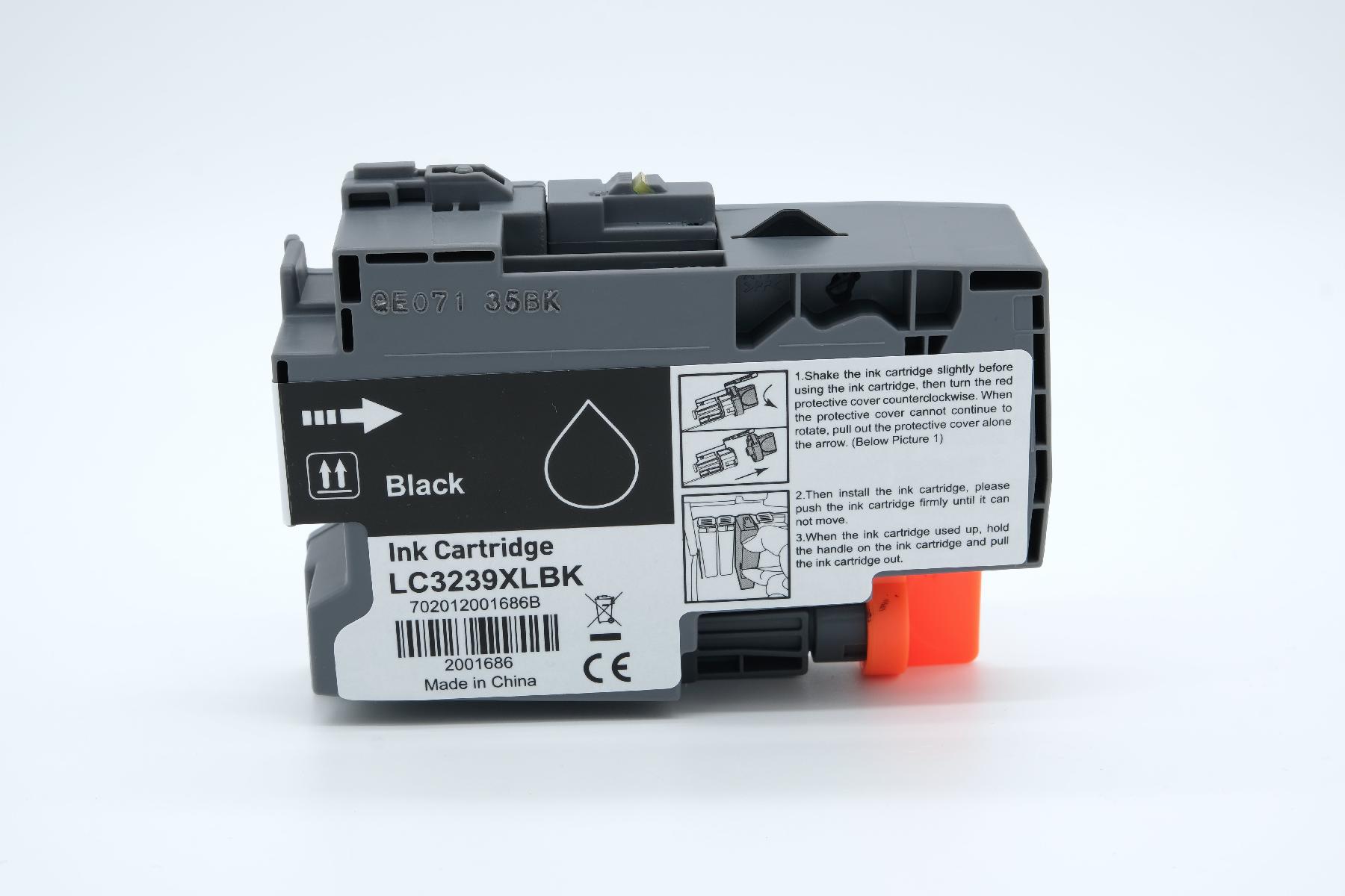 LC3239XLschwarz alternativ Tinte schwarz für Brother / LC3239XLschwarz / 128ml
