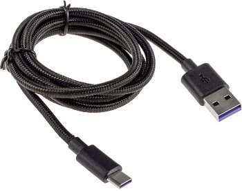 USB-Kabel USB-A auf USB-C 1,0m - Stecker/Stecker, 5-12V, max 36W / 3A