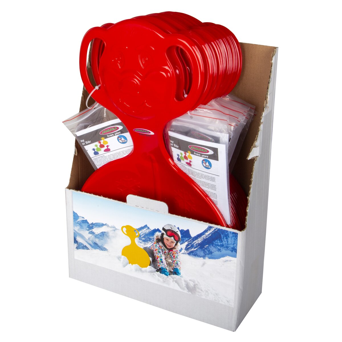 Snow Play Schneeflitzer Bär rot