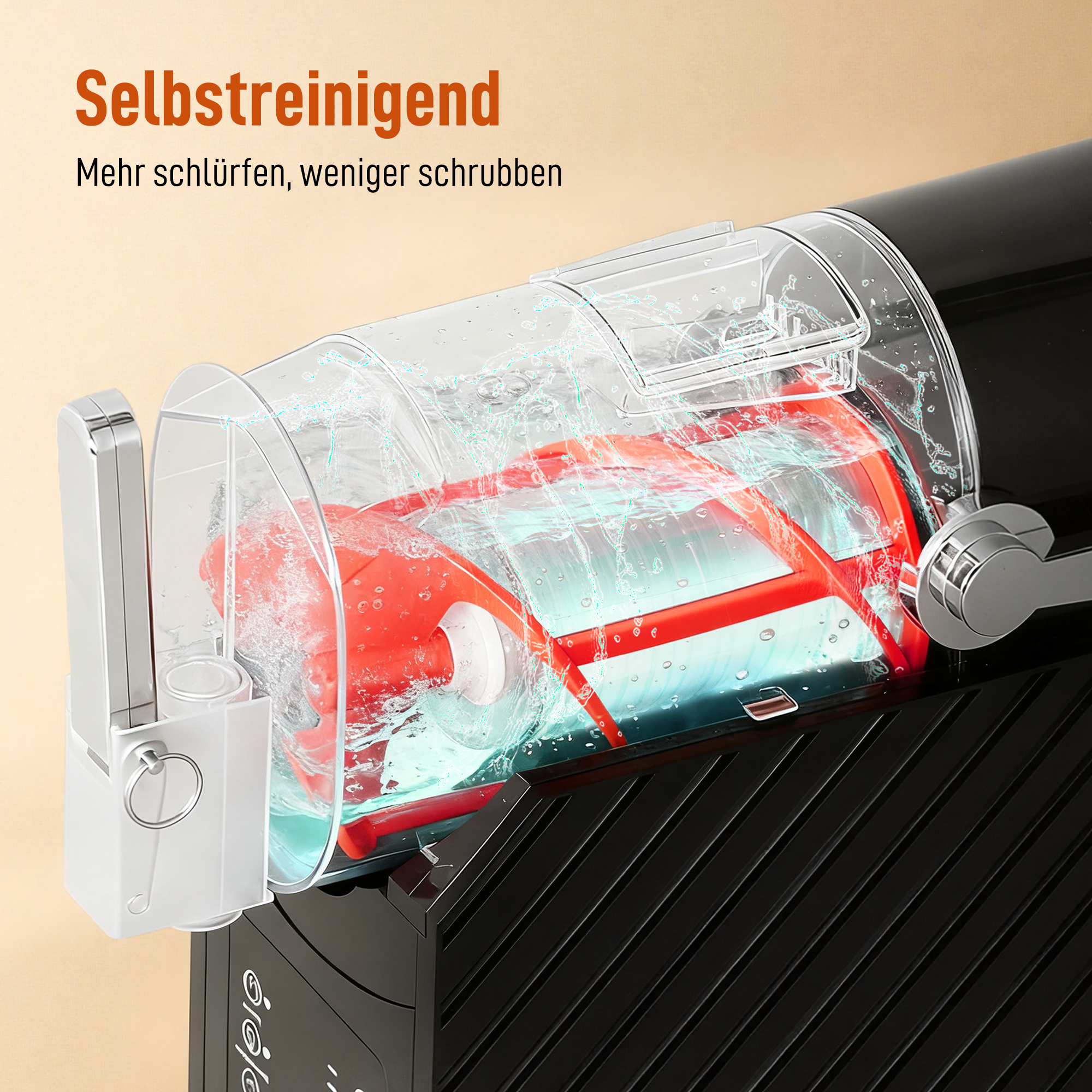 Slushy-Maschine, schnelle Kühlung, Rührfunktion, 2,4 L, Lichtfunktion, Schwarz