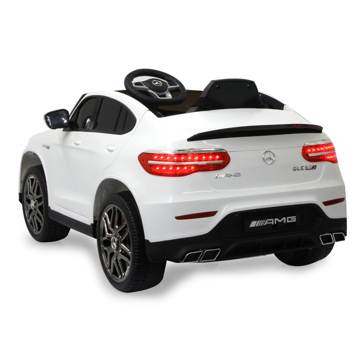 Kinderfahrzeug Mercedes-AMG GLC 63 S Coupé weiß