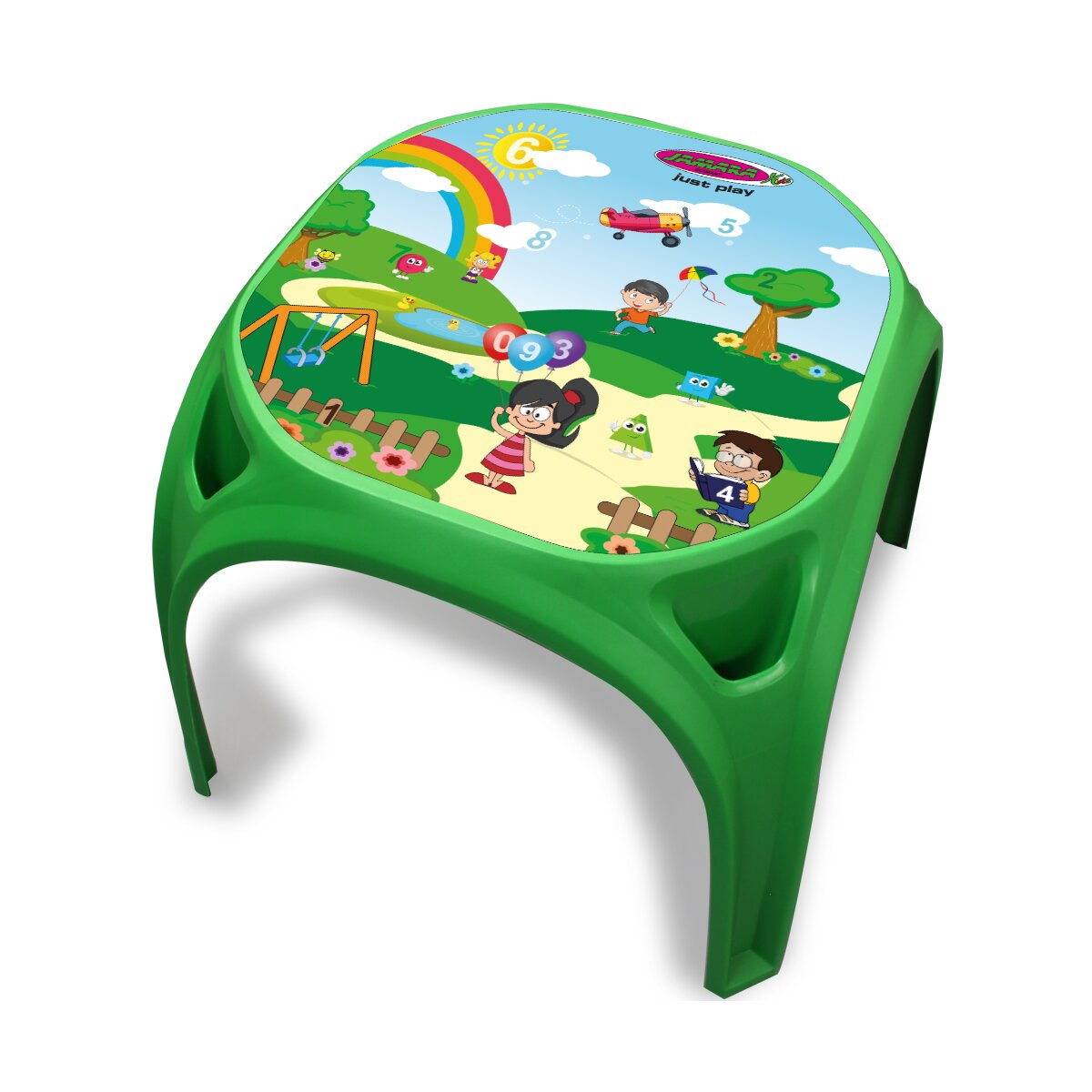 Kindertisch Zahlenspaß XL grün