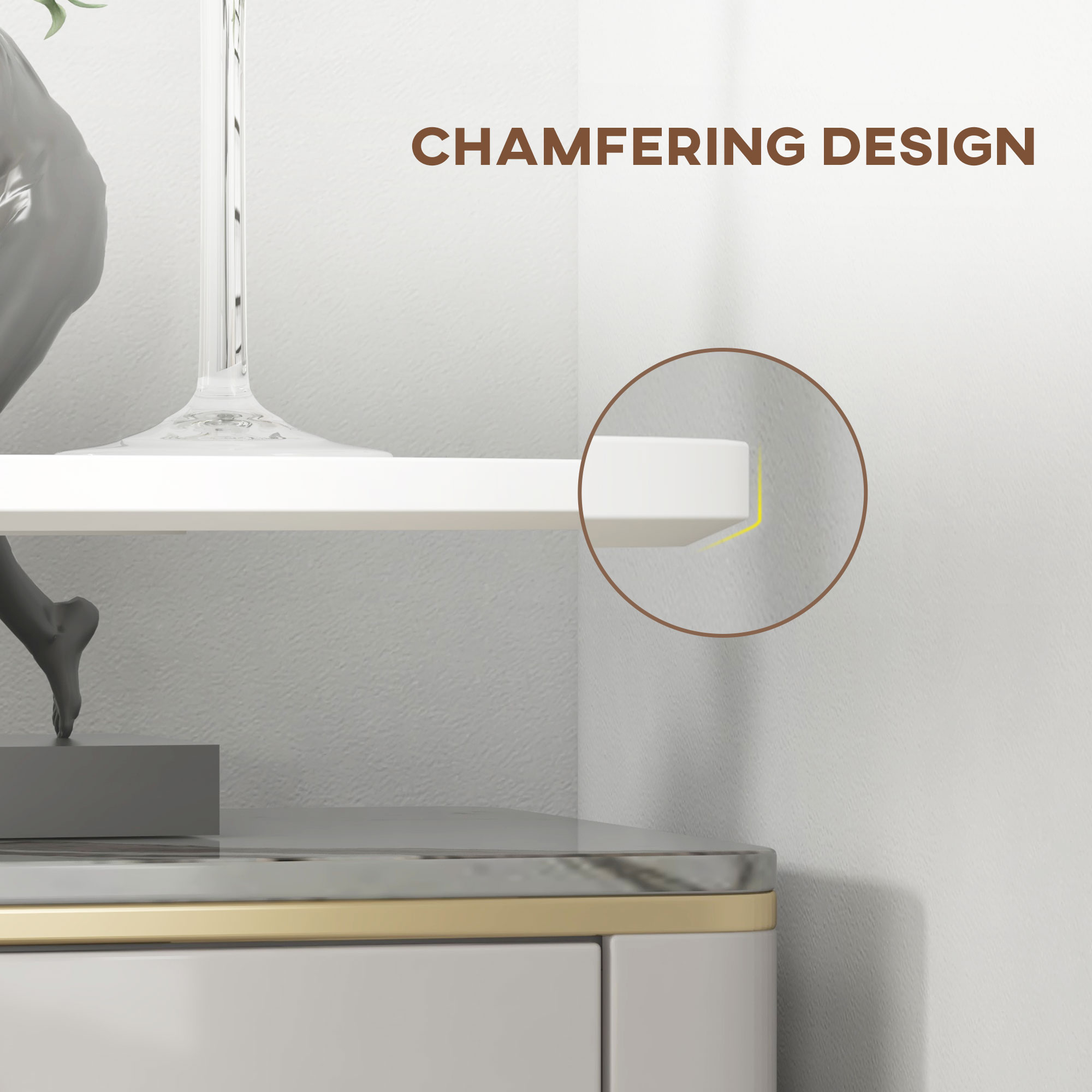 Bartisch Stehtisch, Tisch für 2 Personen, 60 x 60 x 102 cm, Weiß