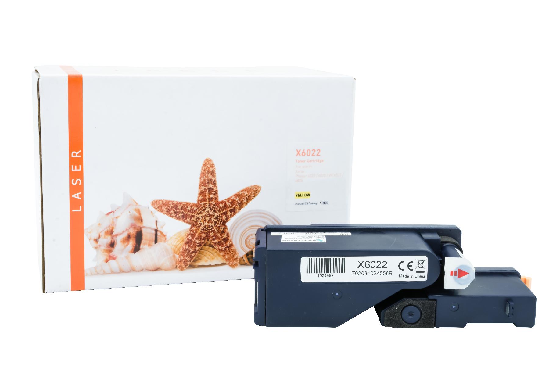 PHASER6022 alternativ Toner yellow Xerox / 106R02758 / 1.000 Seiten