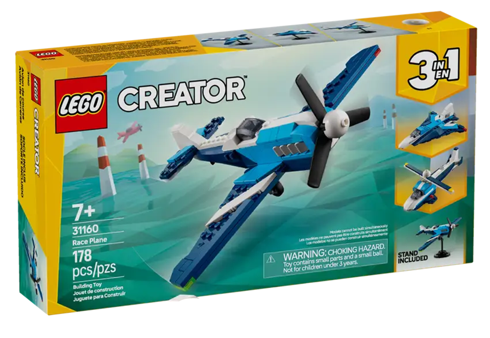 LEGO® 31160 - Creator - Flieger: Rennflugzeug (178 Teile) LEGO® 31160 - Creator - Flieger: Rennflugzeug (178 Teile)