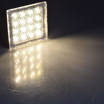 LED Pflasterstein "BRIKX 10" warmweiß - 10x10x7cm, 120lm, IP67, 230V