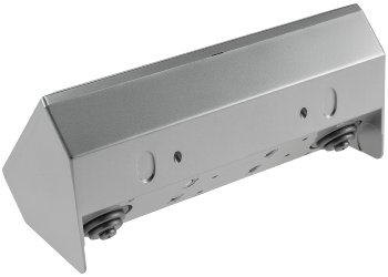 3-fach Steckdosenblock, silber - 250V~/ 16A, Aufbaumontage