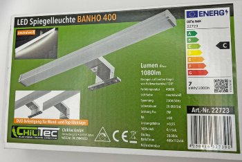 LED Spiegelleuchte "Banho 400" - 230V, 7W, 1080lm, 40cm, Neutralweiß