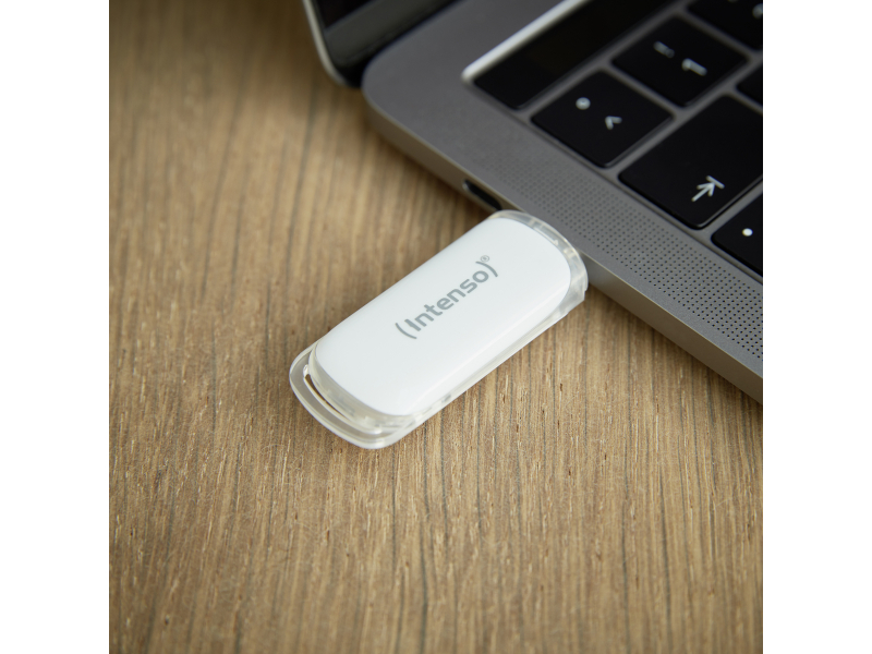 Intenso Flash Line - 64 GB - USB Typ-C - 3.2 Gen 1 (3.1 Gen 1) - 70 MB/s - Kappe - Weiß 3538490