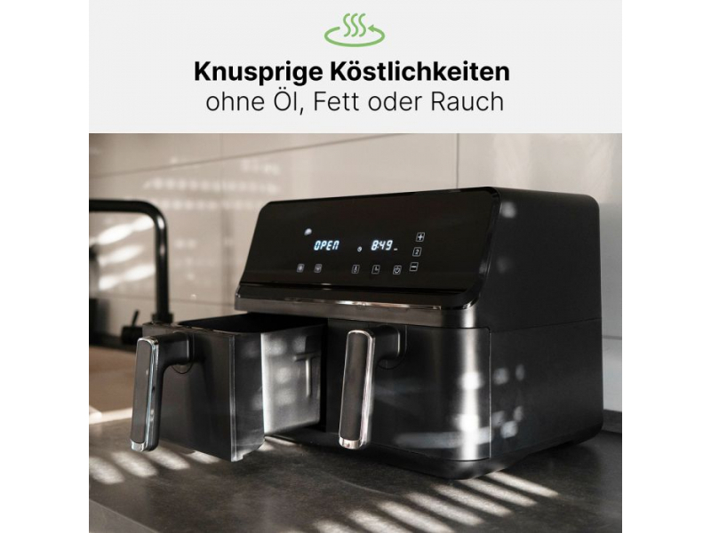 Clatronic Doppel-Heißluft-Fritteuse FR 3804 H